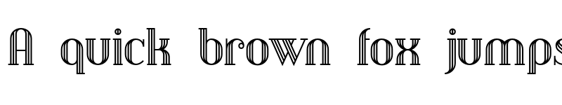 Preview of Debonair Inline NF Regular font