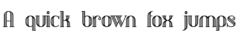 Preview of DebonairInline Regular font