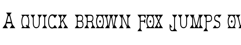 Preview of Deborah Condensed Regular font