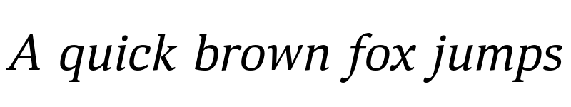 Preview of Deca Serif New Italic font