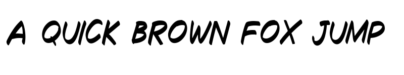 Preview of Decalk Italic font