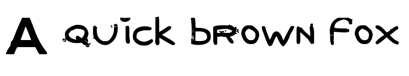 Preview of December handmade Regular font