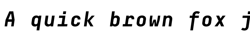 Preview of Decima Mono Cyr Bold Italic font