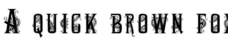 Preview of DecoCaps Regular font