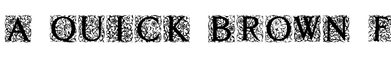 Preview of Decorated Roman Initials Regular font