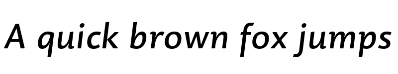 Preview of Dederon Sans Medium Italic font