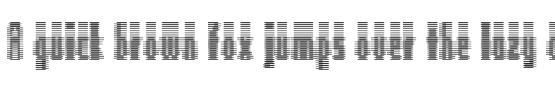 Preview of Deeter Regular font