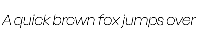 Preview of Degular Display Demo Thin Italic font