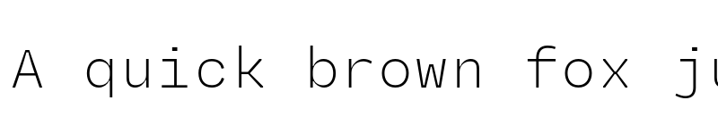 Preview of Degular Mono Demo Thin font