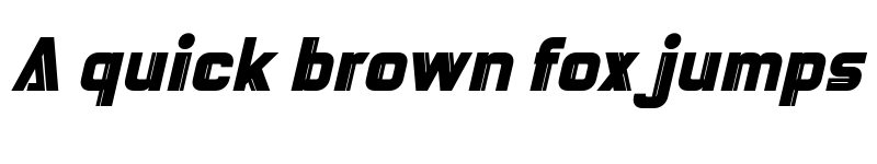 Preview of DEICHO Black Slanted font