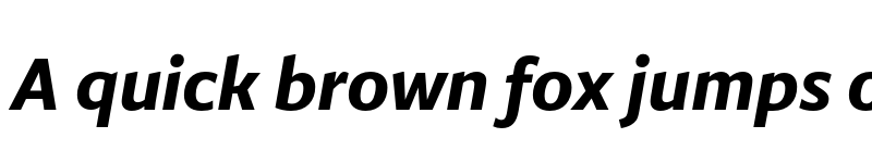 Preview of Dejanire Sans Bold Italic font