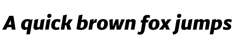 Preview of Dejanire Sans ExtraBold Italic font