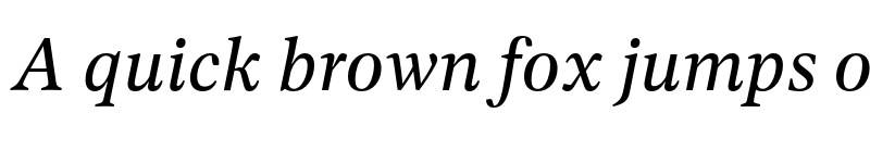 Preview of Dejanire Text Italic font