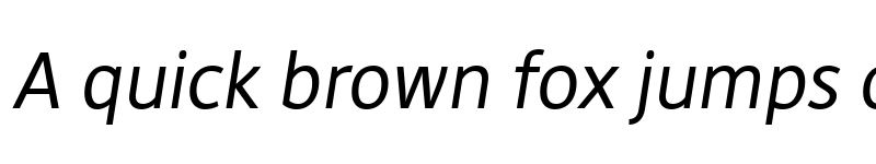 Preview of DejaRip Italic font