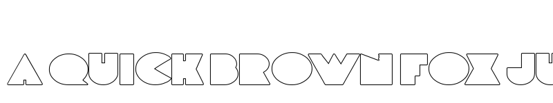 Preview of DeLargeOutline regular font