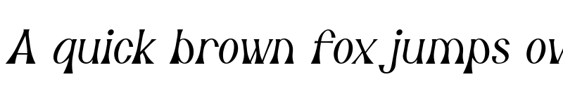 Preview of Delphine Italic font