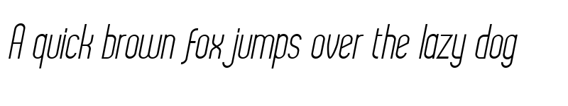 Preview of Delvon Thin Thin Italic font