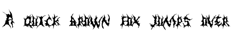 Preview of Dementia Demo Regular font