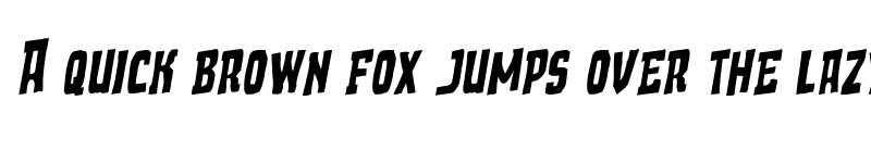 Preview of Demon Priest Rotalic Italic font