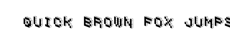 Preview of DemonCubicBlockFont Black Regular font