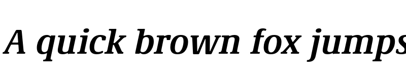 Preview of Demos Next Pro Bold Italic font