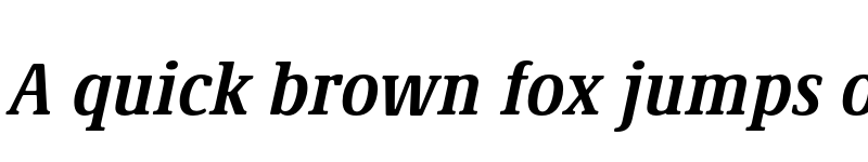 Preview of Demos Next Pro Cn Bold Italic font