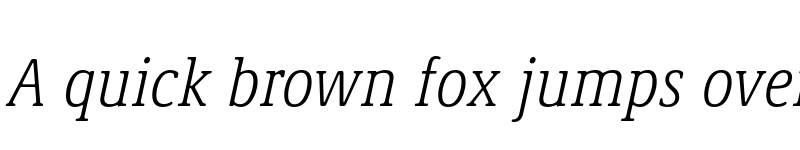 Preview of Demos Next Pro Cn Light Italic font