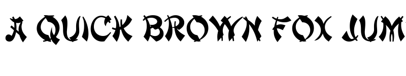 Preview of Deng Thick Regular font