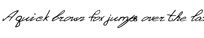 Preview of Denistina Regular font