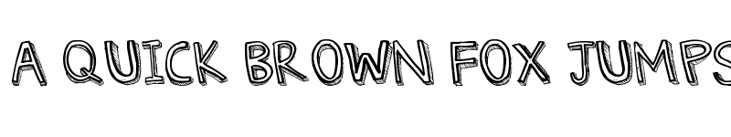 Preview of Denne Threedee Regular font