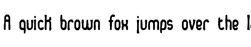 Preview of Dented BRK Regular font