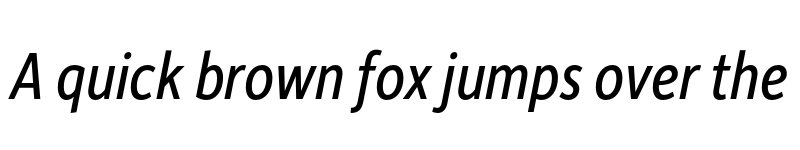 Preview of Depot New Condensed Italic font