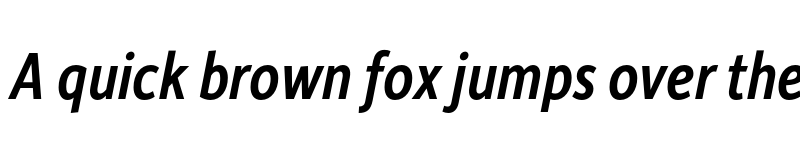 Preview of Depot New Condensed Medium Italic font