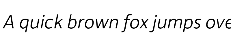 Preview of Depot New Light Italic font