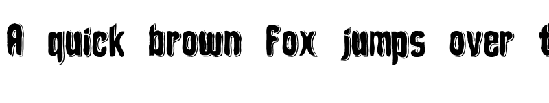 Preview of Depth of Toonizm Regular font