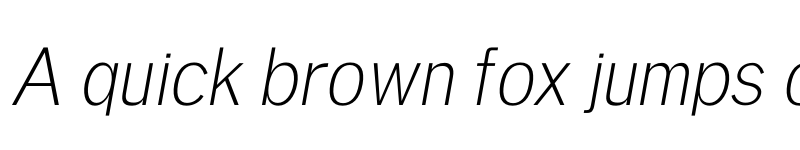 Preview of Deron Light Italic font