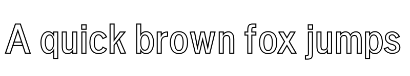 Preview of Deron Outline font