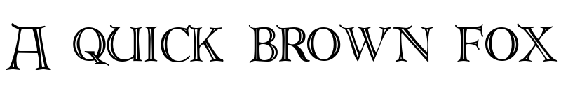 Preview of DeRoos Caps font