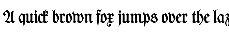 Preview of Des Malers Fraktur Regular font