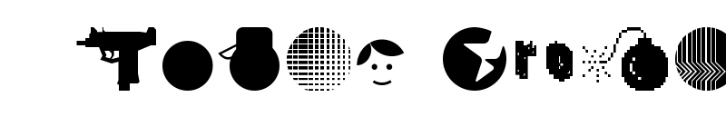 Preview of DestroyDingbats Medium font