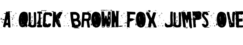 Preview of Destroyed License Plate Regular font