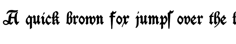 Preview of Deutschische Regular font