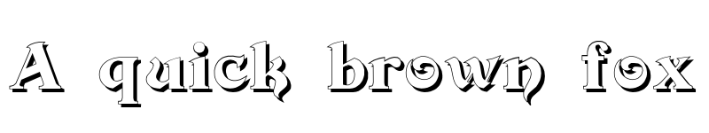 Preview of Devinne Swash Shadow Regular font