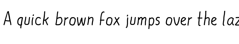 Preview of DF Thin Regular font