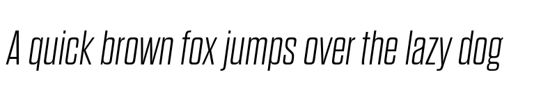 Preview of Dharma Gothic E ExLight Italic font