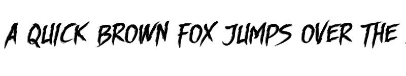Preview of DHF Story Brush Slanted Regular font
