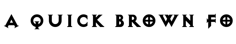 Preview of Diablo Heavy font