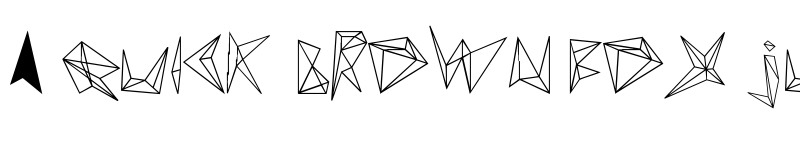 Preview of diamond d Regular font