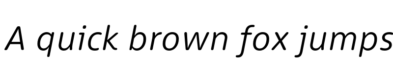 Preview of Dico Sans Soft Italic font