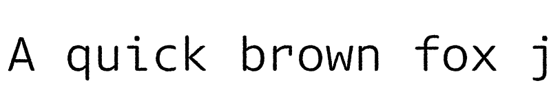 Preview of Dico Typewriter Regular font